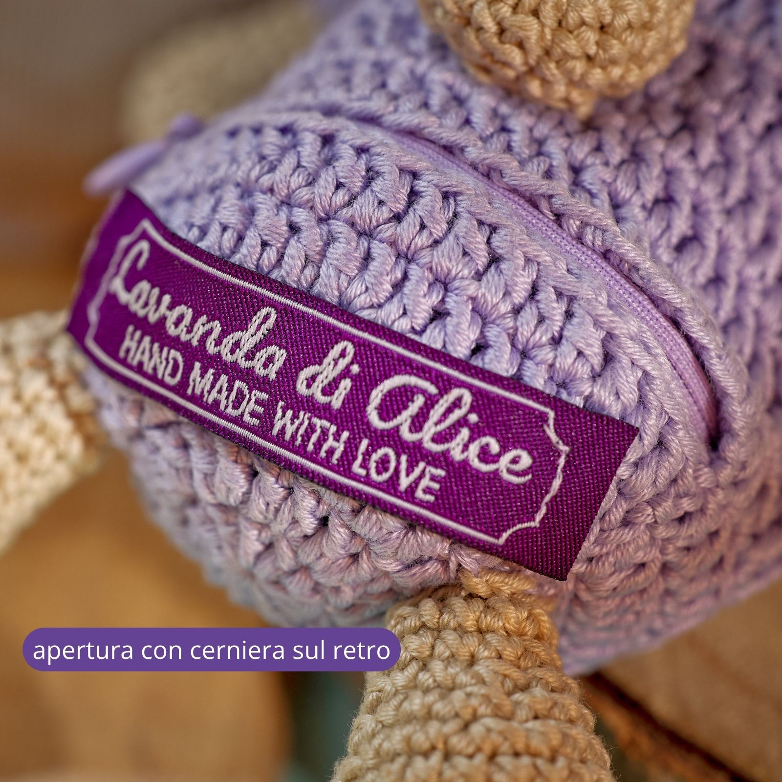 Set "Coniglietto Cuor di Lavanda" colore lilla - immagine 5